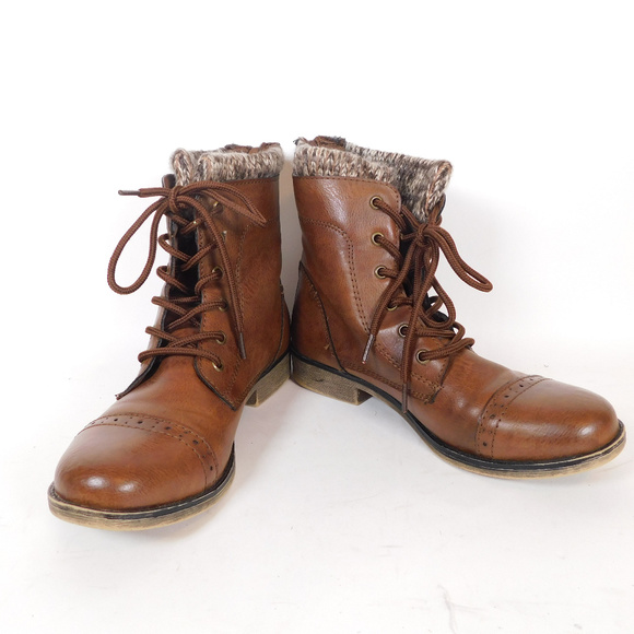 short brown boots